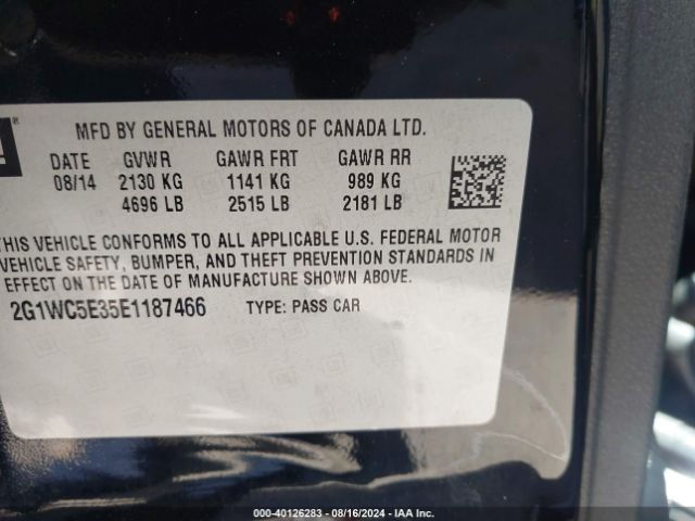 2G1WC5E35E1187466 Chevrolet Impala Limited Ltz