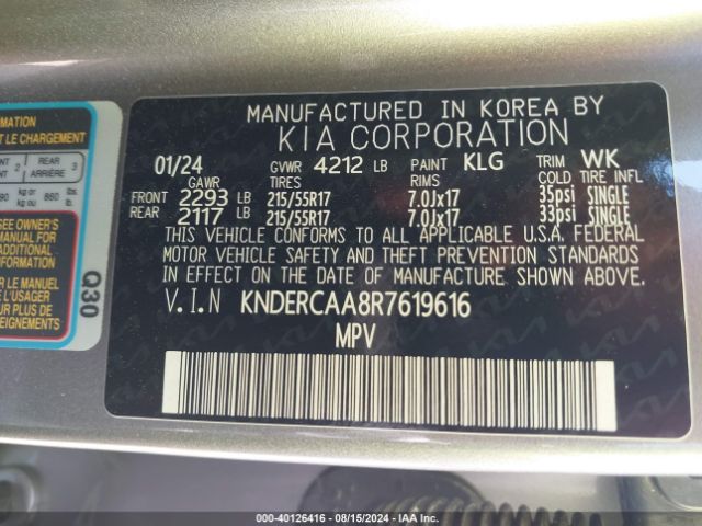 KNDERCAA8R7619616 KIA SELTOS EX