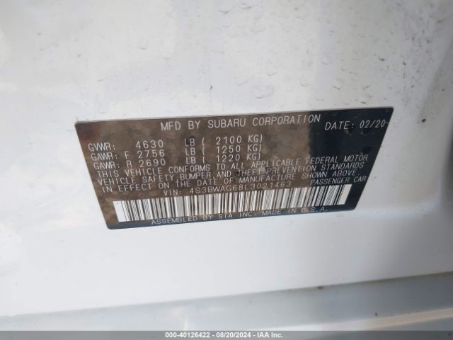 4S3BWAG68L3021463 Subaru Legacy Sport
