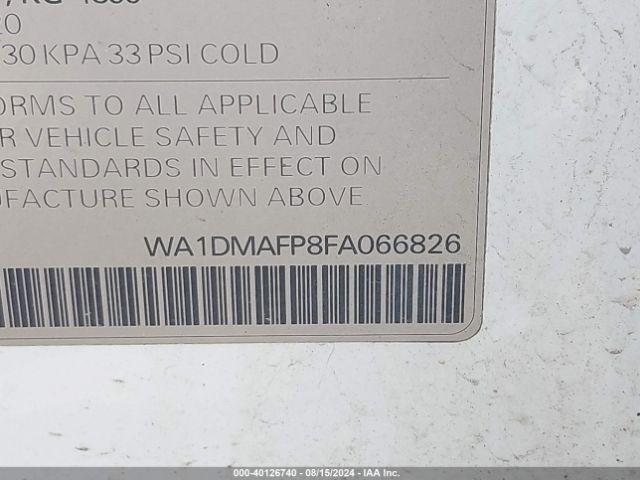 WA1DMAFP8FA066826 Audi Q5 3.0 Tdi Premium Plus