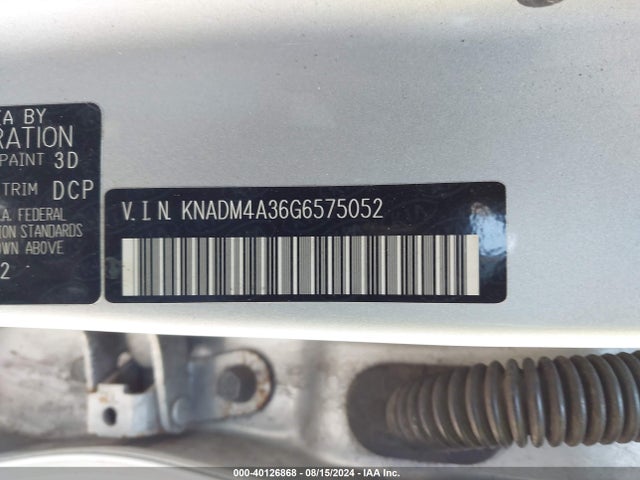 KIA RIO LX 2016 KNADM4A36G6575052 Image 9