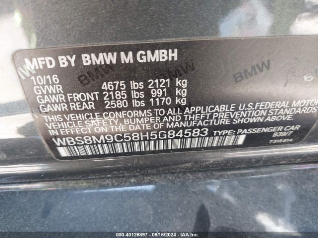 WBS8M9C58H5G84583 BMW M3