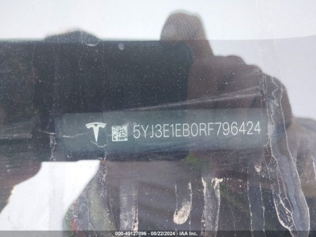 5YJ3E1EB0RF796424 Tesla Model 3 Long Range Dual Motor All-wheel Drive