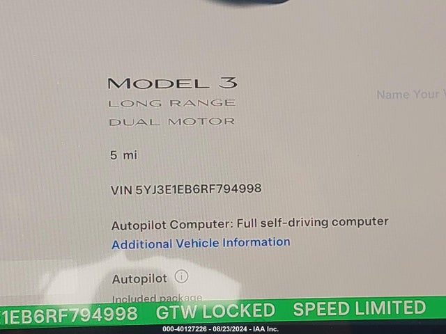 2024 TESLA MODEL 3 5YJ3E1EB6RF794998 Photo 6