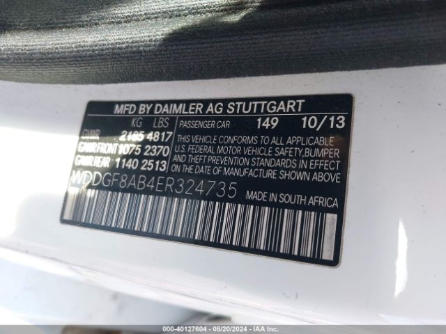 WDDGF8AB4ER324735 Mercedes-Benz C 300 Luxury 4matic/sport 4matic