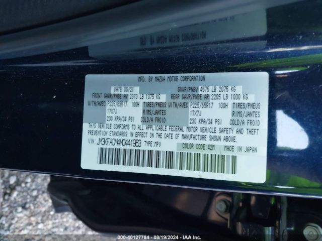 JM3KFACM4M0441963 Mazda Cx-5 Touring