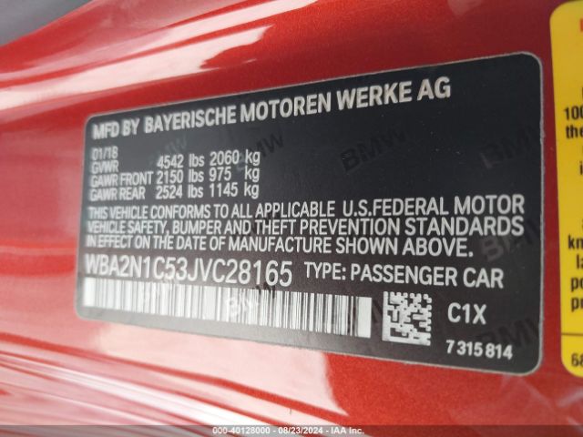 WBA2N1C53JVC28165 BMW M240i