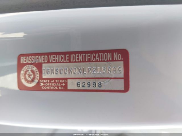 1GNSCCKCXLR215899 Chevrolet l83 - spark ignited direct injection, variable valve timing, afm, e85 max, alum