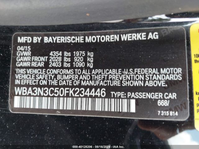 WBA3N3C50FK234446 BMW 428i