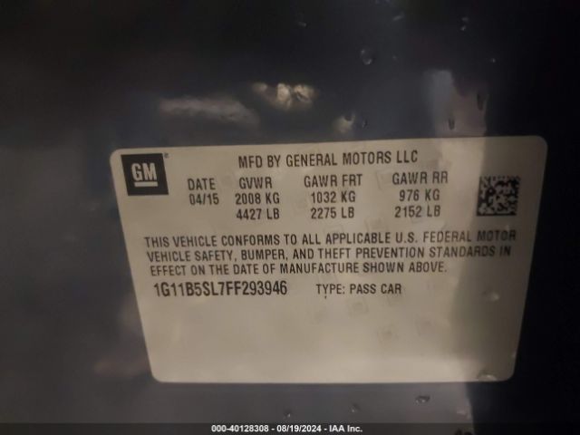 1G11B5SL7FF293946 Chevrolet MALIBU LS