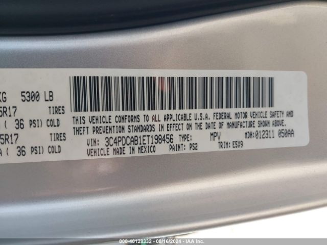 3C4PDCAB1ET198456 Dodge Journey American Value Pkg