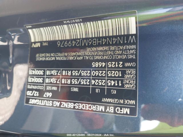2021 MERCEDES-BENZ GLA 250 W1N4N4HB6MJ249976 Photo 8