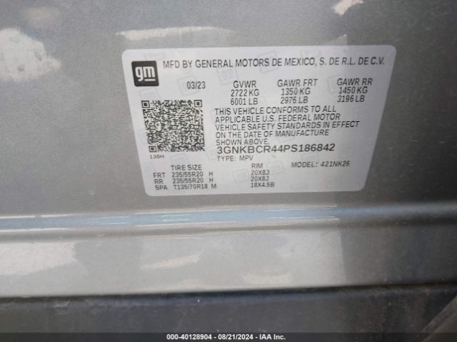 3GNKBCR44PS186842 Chevrolet Blazer Fwd 2lt