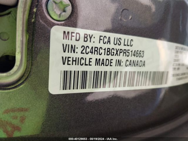 2C4RC1BGXPR514663 Chrysler Pacifica Touring L