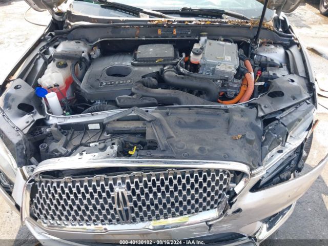 3LN6L5KU0JR608581 Lincoln Mkz Hybrid Premiere