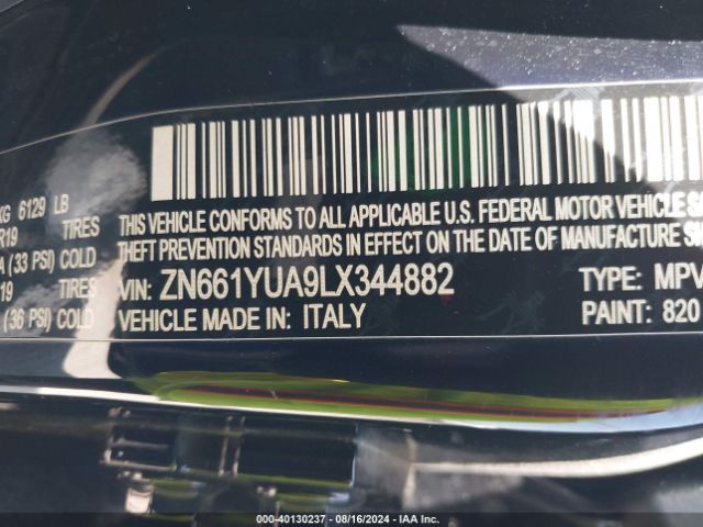 ZN661YUA9LX344882 Maserati LEVANTE S