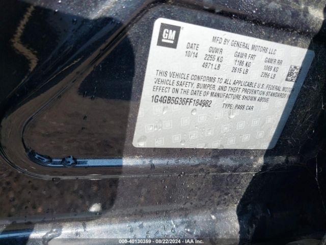 1G4GB5G36FF184982 Buick Lacrosse Leather