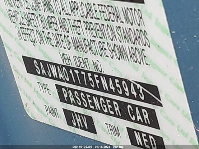 2005 JAGUAR S-TYPE SAJWA01T75FN45943 Photo 8