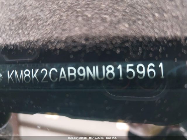KM8K2CAB9NU815961 Hyundai Kona Se