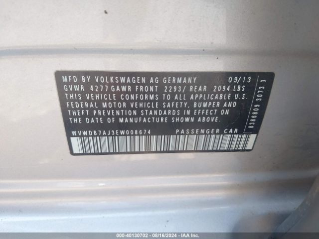 WVWDB7AJ3EW008674 Volkswagen Golf 2.5l