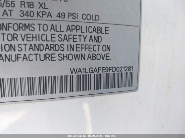 WA1LGAFE9FD021281 Audi Q7 3.0t Premium