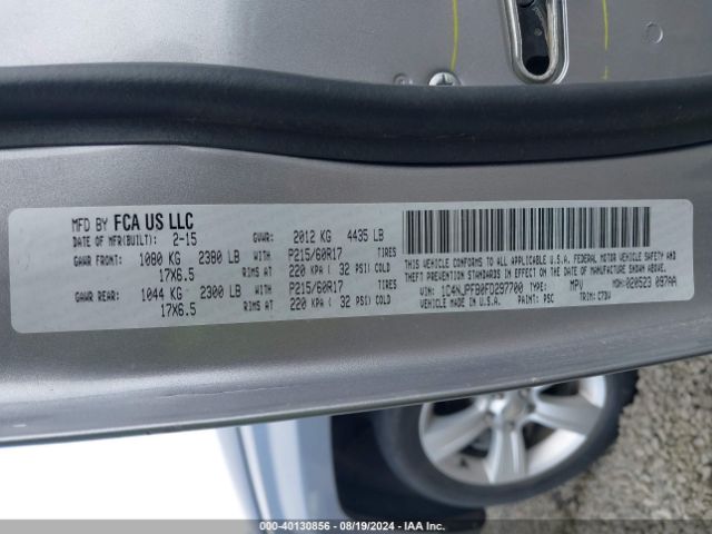 1C4NJPFB0FD297700 Jeep Patriot Latitude