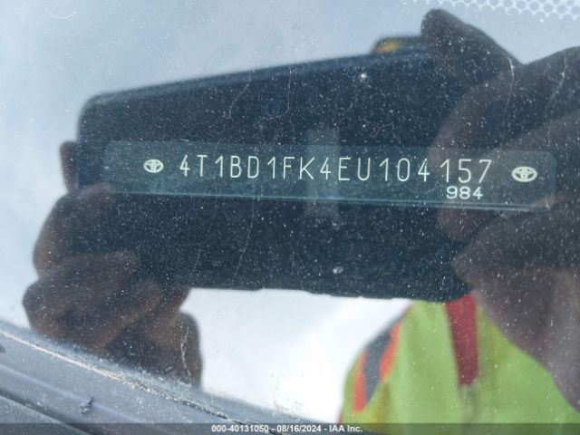 4T1BD1FK4EU104157 Toyota Camry Hybrid Xle