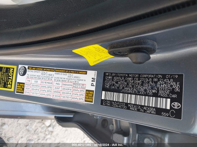 Toyota COROLLA SE 2020 JTDS4RCE7LJ001735 Image 9