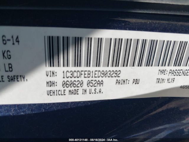 1C3CDFEB1ED903292 Dodge DART GT