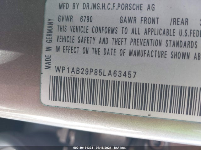 2005 PORSCHE CAYENNE WP1AB29P85LA63457 Photo 8