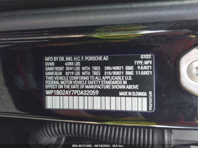 2023 PORSCHE CAYENNE COUPE WP1BG2AY7PDA32059 Photo 8