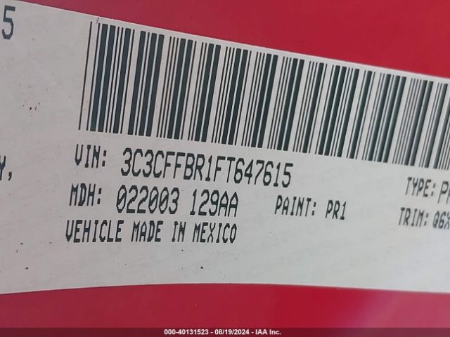 3C3CFFBR1FT647615 Fiat 500 SPORT