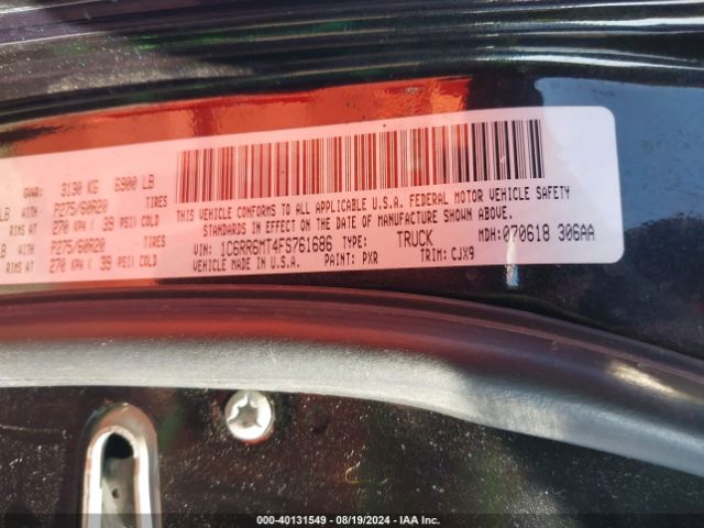 1C6RR6MT4FS761686 RAM 1500 Sport