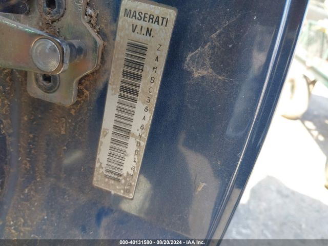 2004 MASERATI COUPE ZAMBC38A840012980 Photo 8
