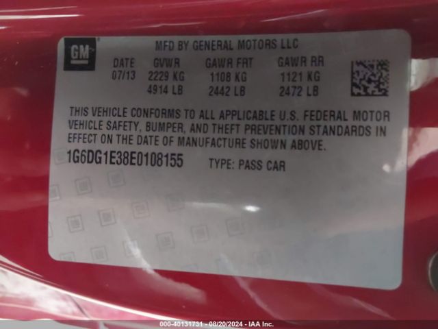 1G6DG1E38E0108155 Cadillac Cts Performance