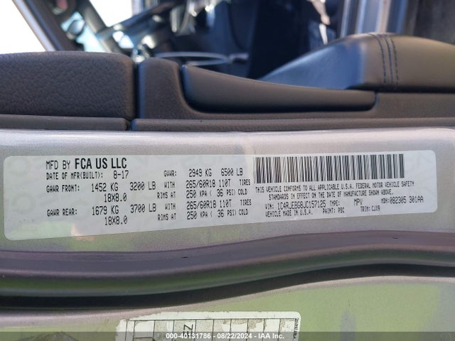 1C4RJEBG8JC157125 Jeep Grand Cherokee Limited 4x2
