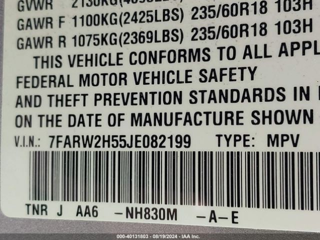 7FARW2H55JE082199 Honda CR-V EX