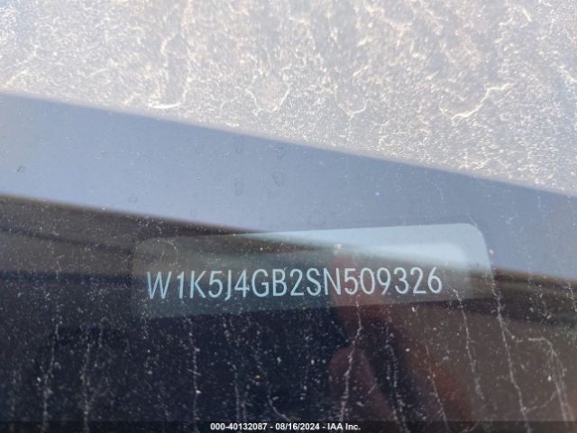 W1K5J4GB2SN509326 Mercedes-Benz Cla 250 Coupe