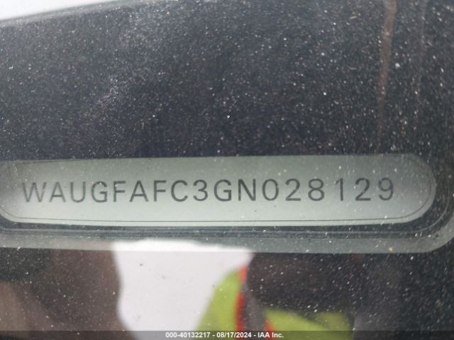 WAUGFAFC3GN028129 Audi A6 2.0t Premium Plus