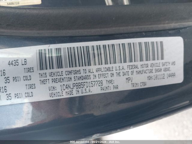 1C4NJPBB5FD157728 Jeep Patriot Sport
