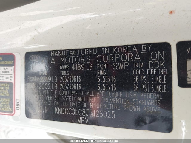 KIA NIRO EX 2018 KNDCC3LC8J5126025 Image 9