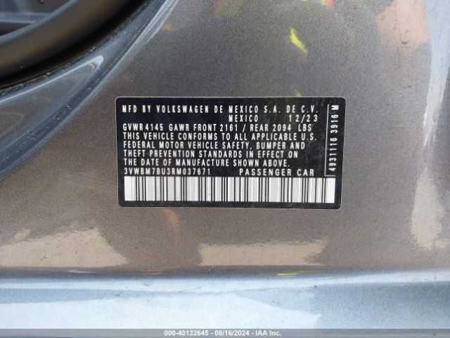 3VWBM7BU3RM037671 Volkswagen Jetta 1.5t Sport