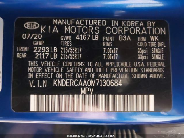 KNDERCAA0M7130684 KIA SELTOS EX
