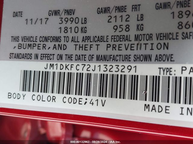 JM1DKFC72J1323291 Mazda Cx-3 Touring