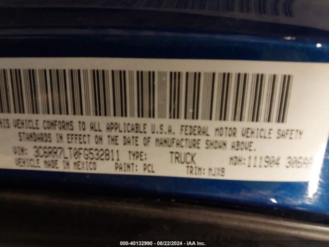 3C6RR7LT0FG532811 RAM 1500 Slt