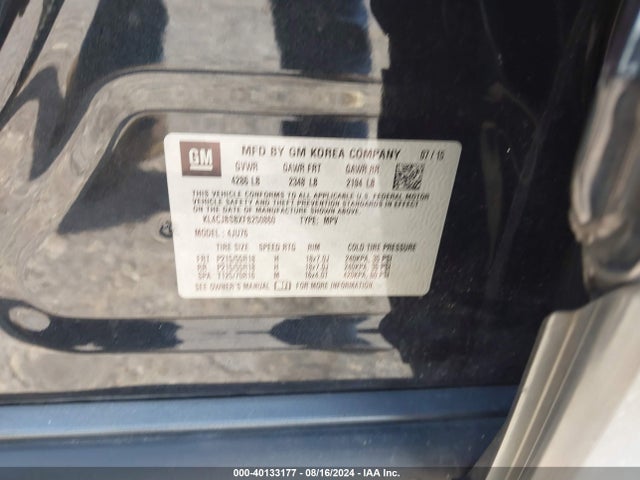 KL4CJBSBXFB250860 Buick Encore Convenience
