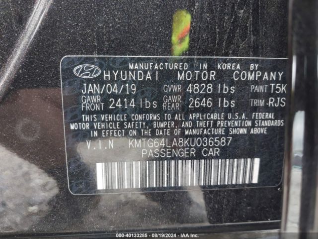 KMTG64LA8KU036587 Genesis G70 2.0t Advanced