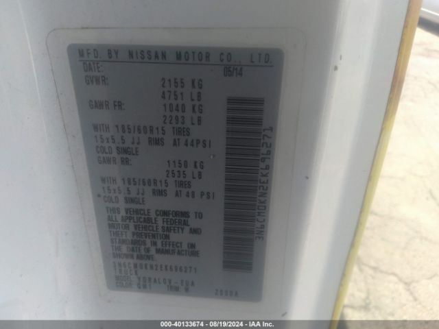3N6CM0KN2EK696271 Nissan NV200 SV