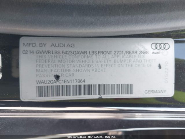 WAU2GAFC1EN117864 Audi A7 3.0t Premium Plus