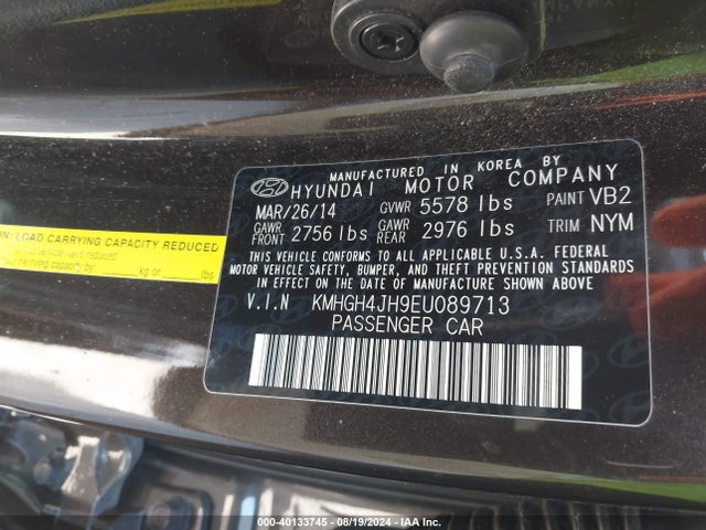 KMHGH4JH9EU089713 Hyundai Equus Ultimate